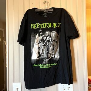 VINTAGE STYLE BEETLEJUICE T-Shirt MENS LARGE 1980's Movie